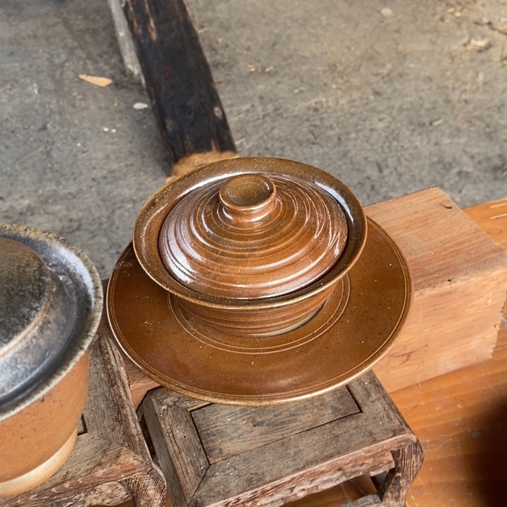 底槽青通红系列盖碗系列套装