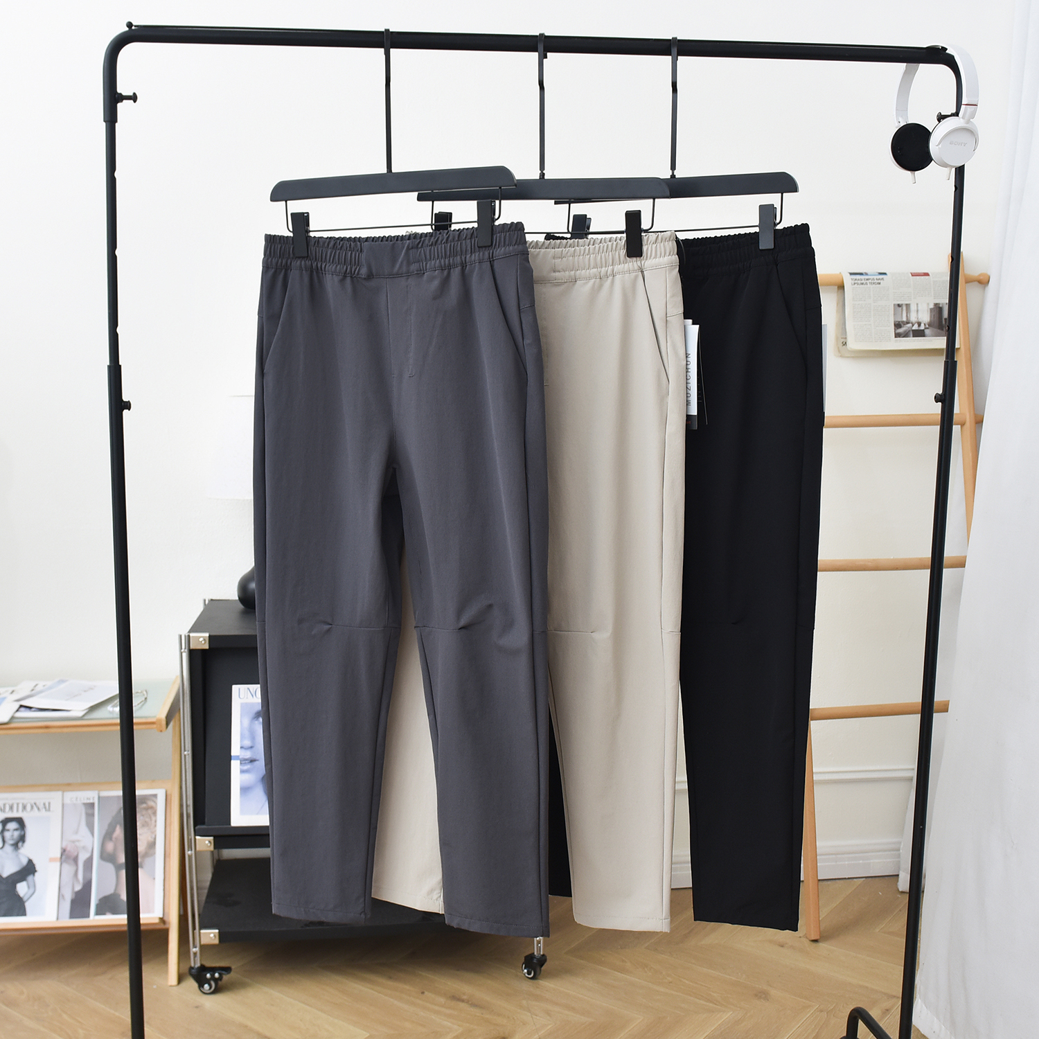 高订！3D立体裁春秋季软壳户外冲锋裤防风防泼水透气休闲裤