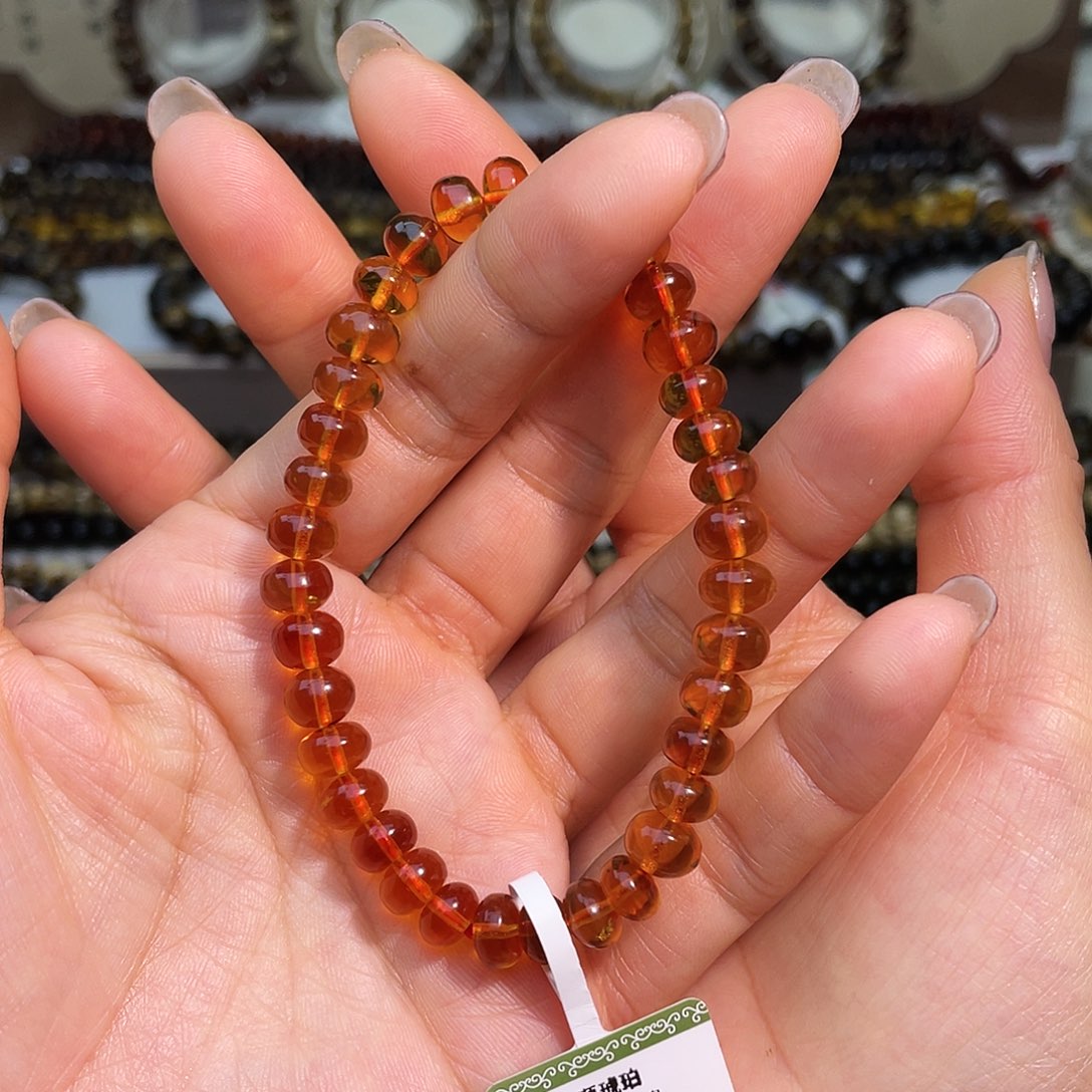 琥珀未镶嵌裸石抚顺琥珀7+