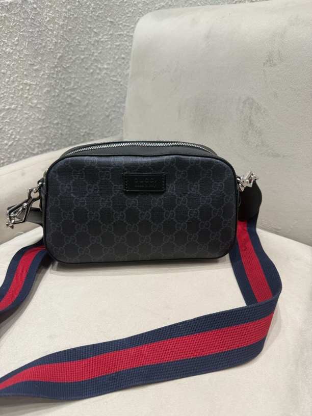 99新 GUCCI/古驰 虎头相机包单肩斜挎包