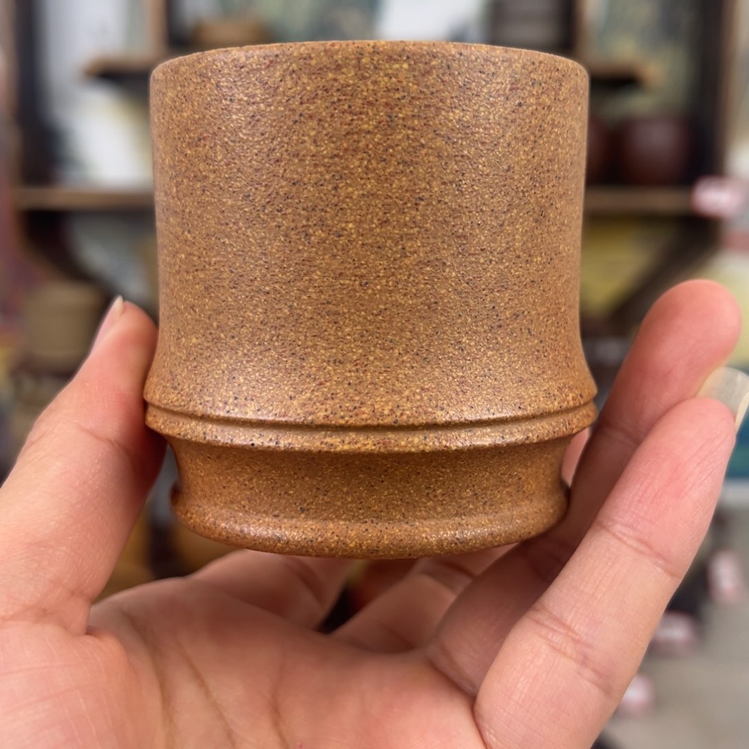 紫砂茶杯拙器甄选，纯原本矿。