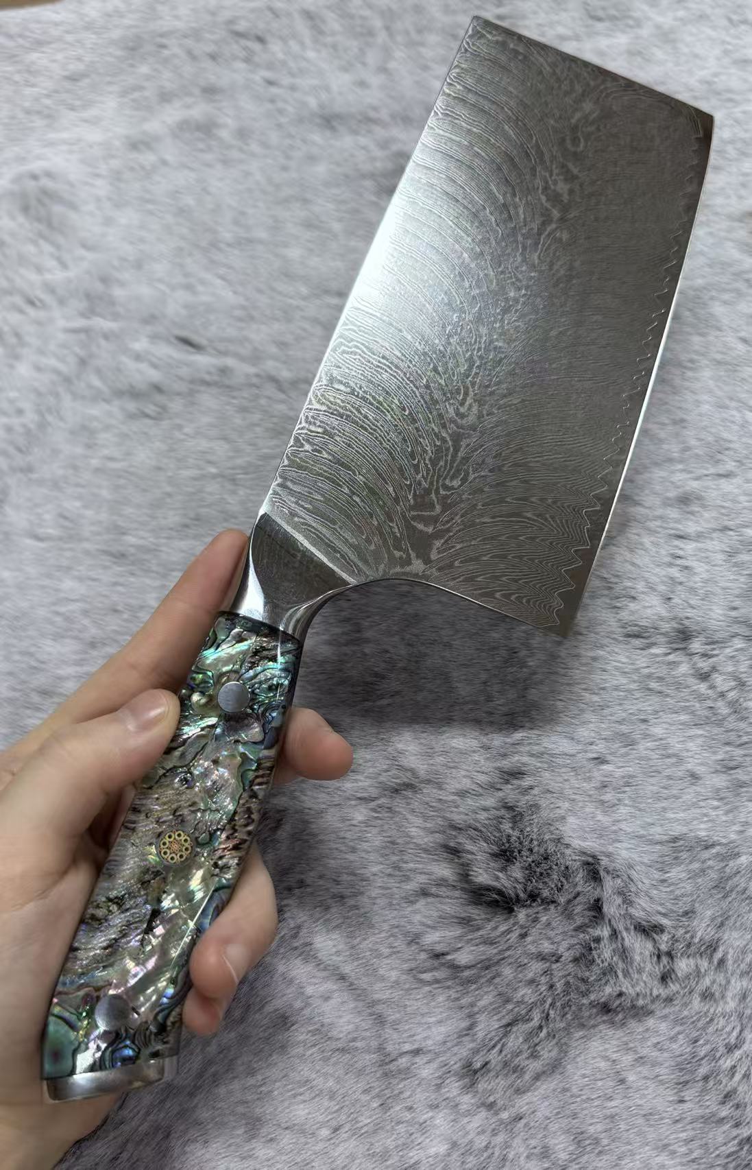 【瓜哥专属】方款家用厨房用具67层 VG10大码士革钢D家用家用