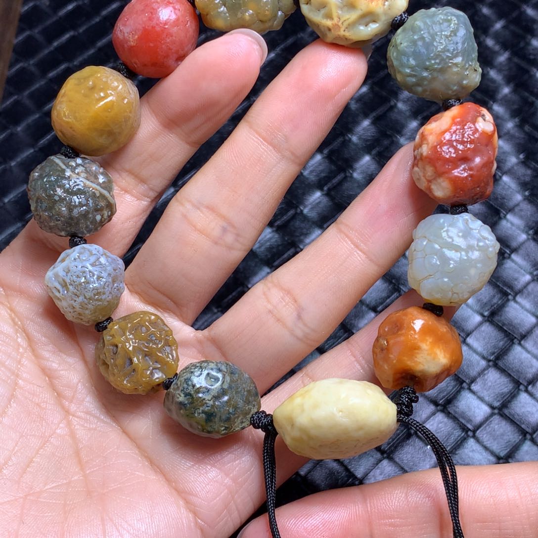 未镶嵌玛瑙/玉髓珠宝半成品