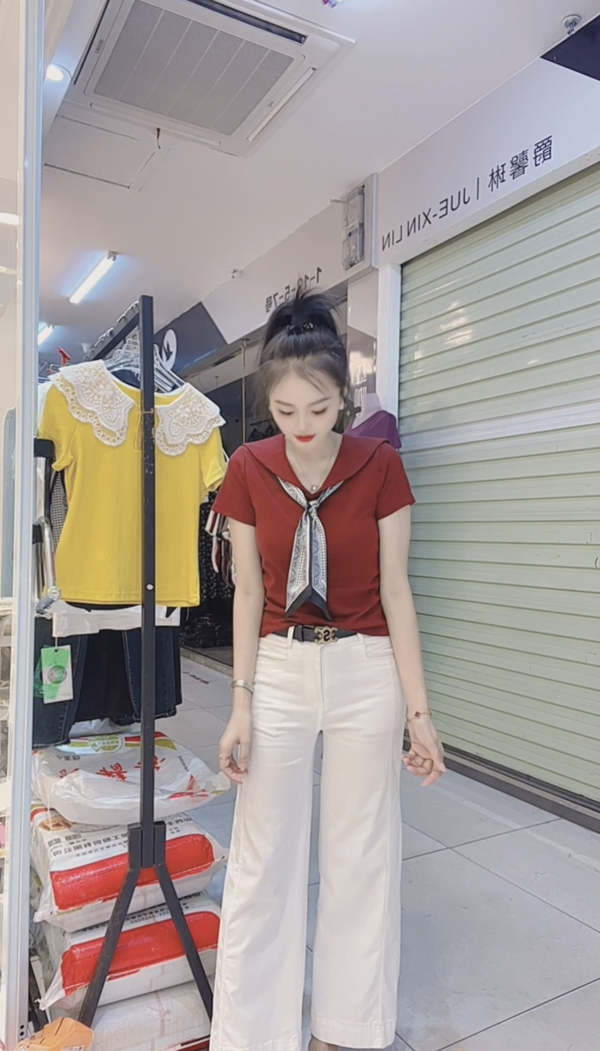 【小玉】新款时尚减龄洋气百搭显瘦设计感上衣