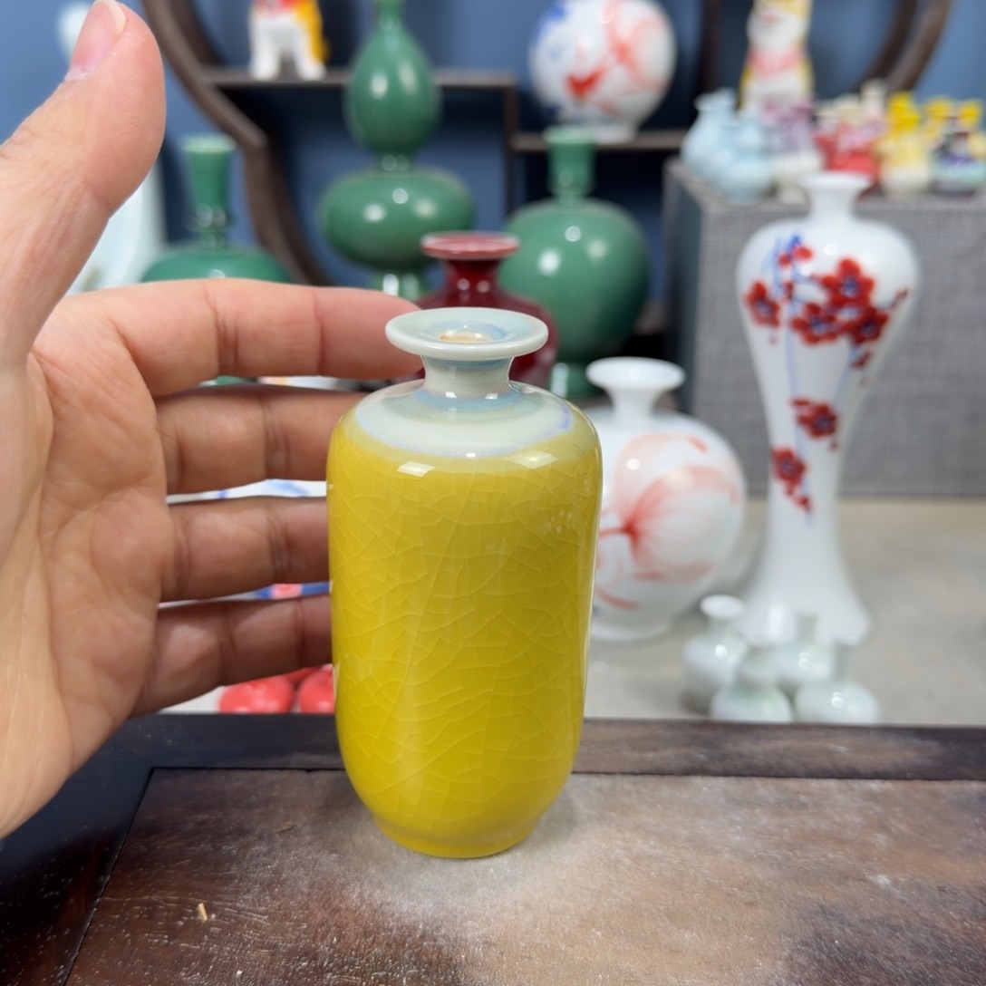 陶瓷手工小花器摆件