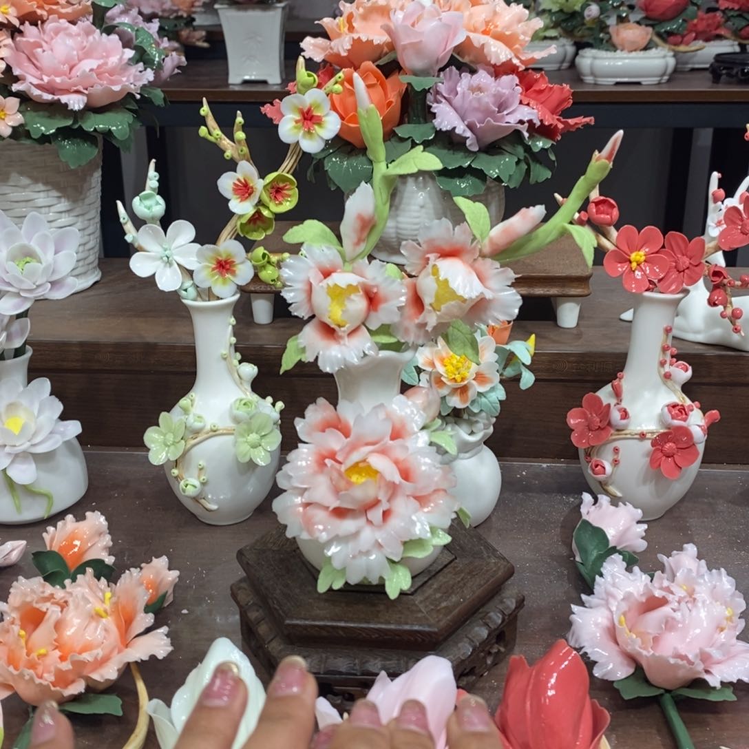 瓷片陶瓷工艺品摆件