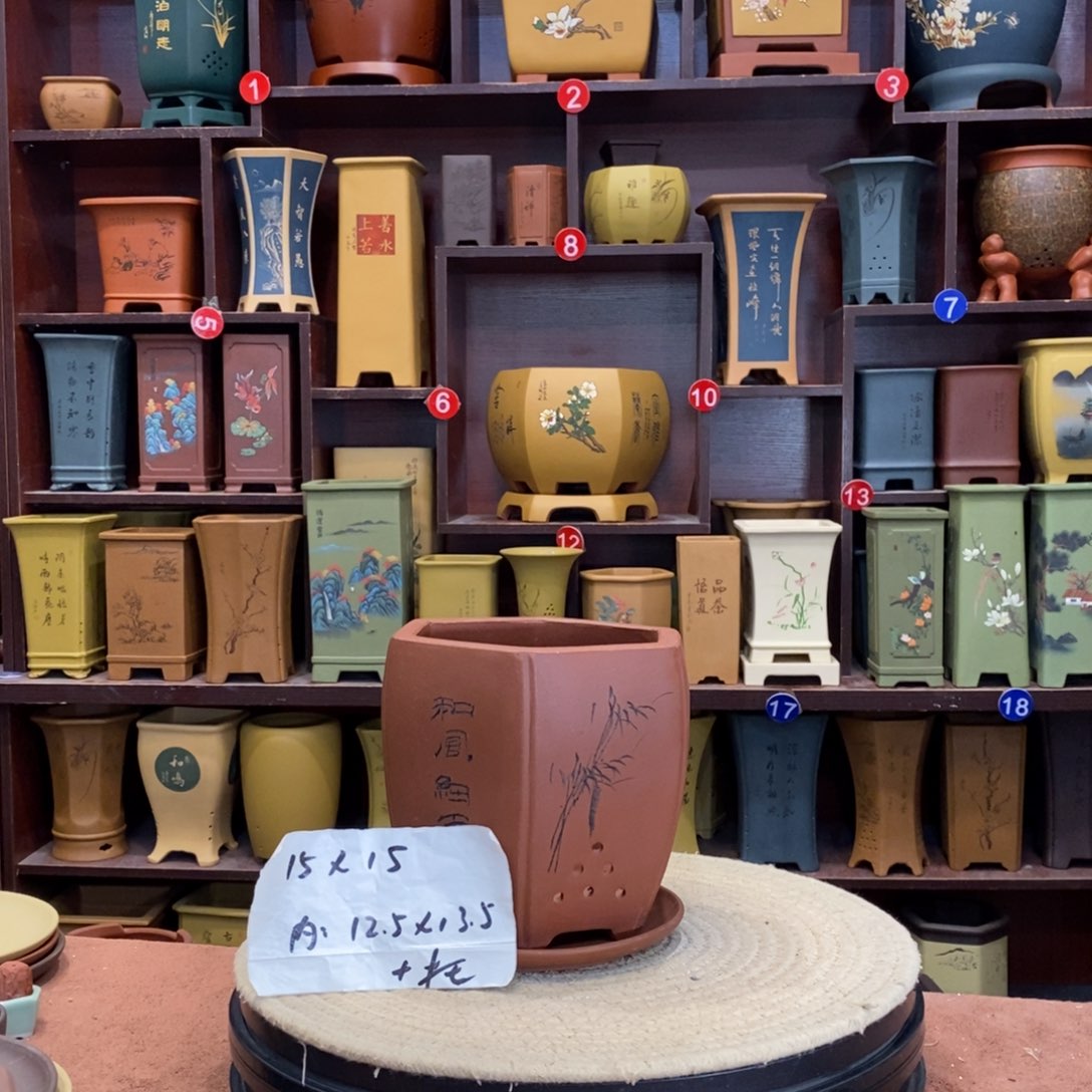 紫砂花盆紫砂花盆