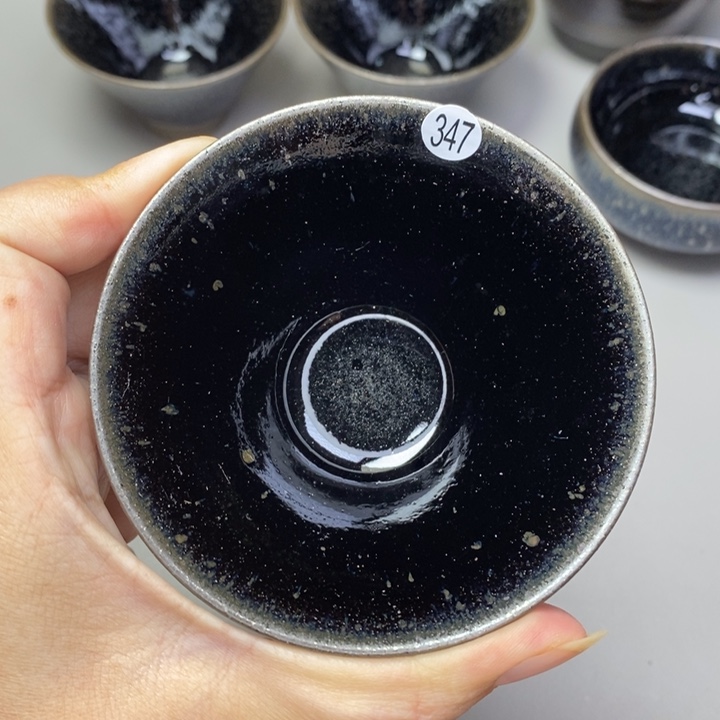 茶盏建窑建盏磨底柴烧主人杯