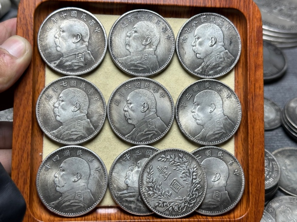 复古家居 十枚大头龙洋1工艺品摆件 多样性发货