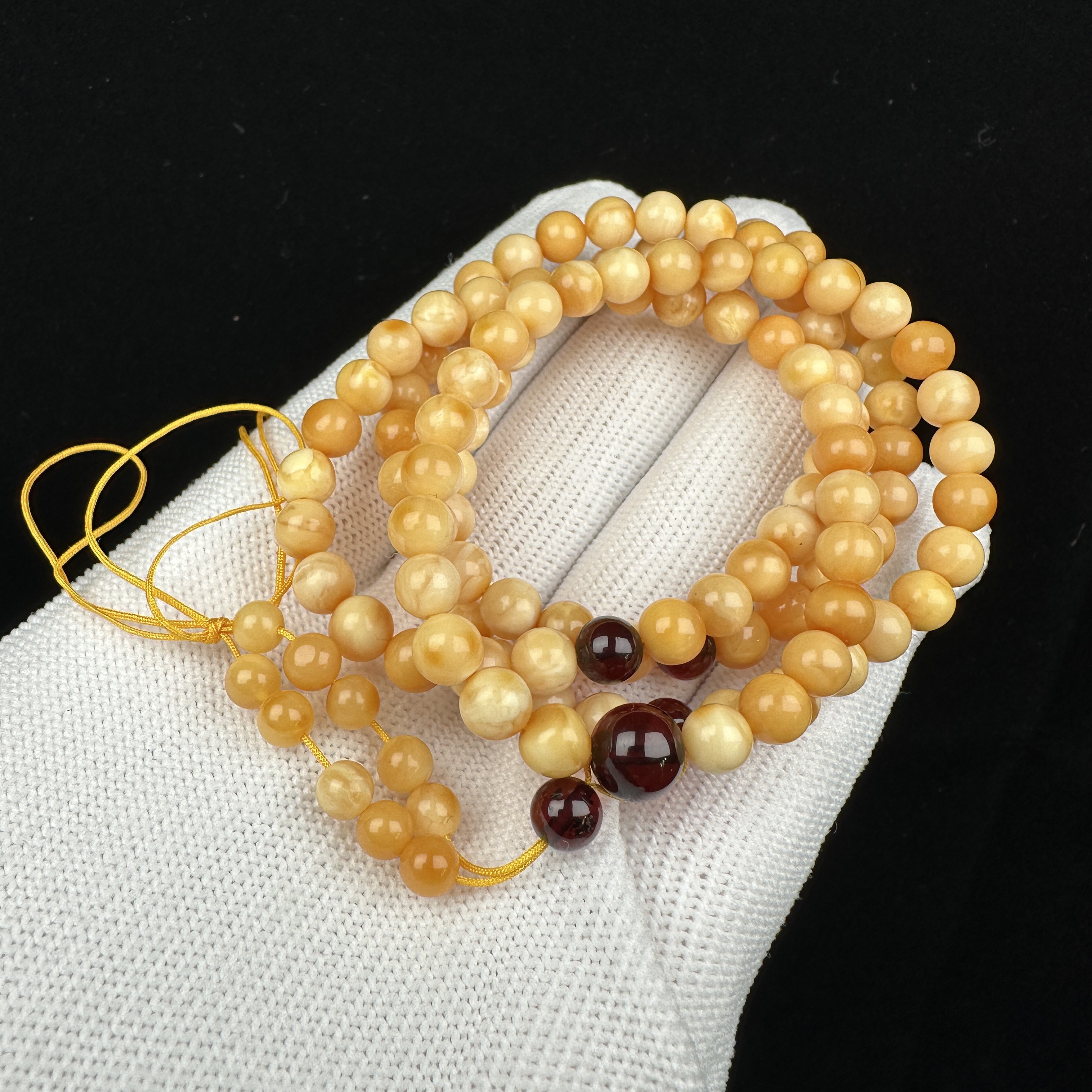 G1389天然原矿蜜蜡 脖挂 5mm 抖音基地质检发货