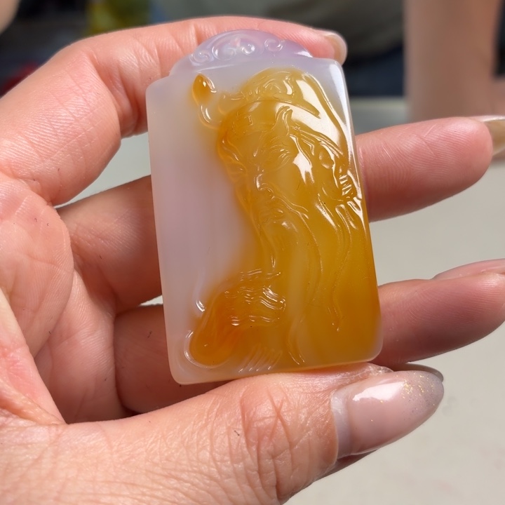 玛瑙/玉髓未镶嵌吊坠(不含链)