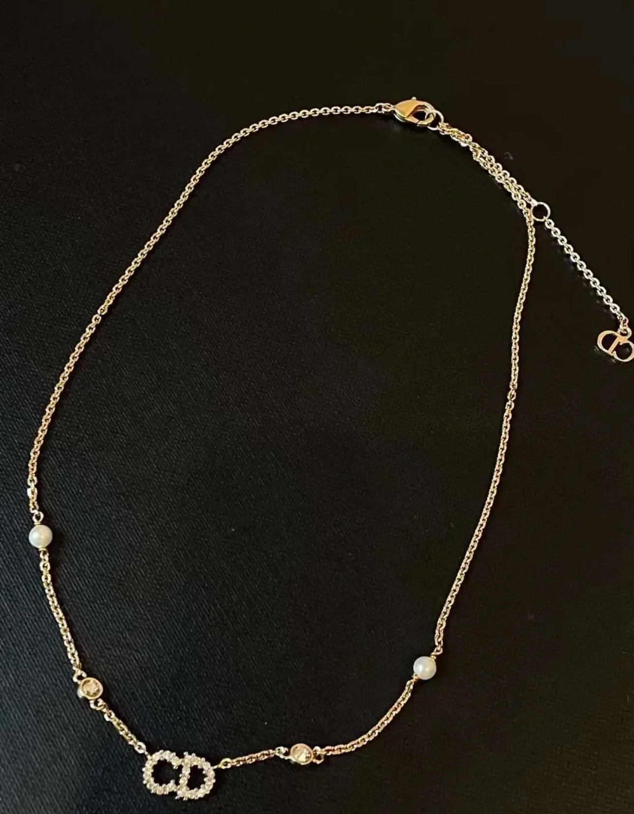 99新 DIOR/迪奥 大吉中古/sz/Dior迪奥cd珍珠项链