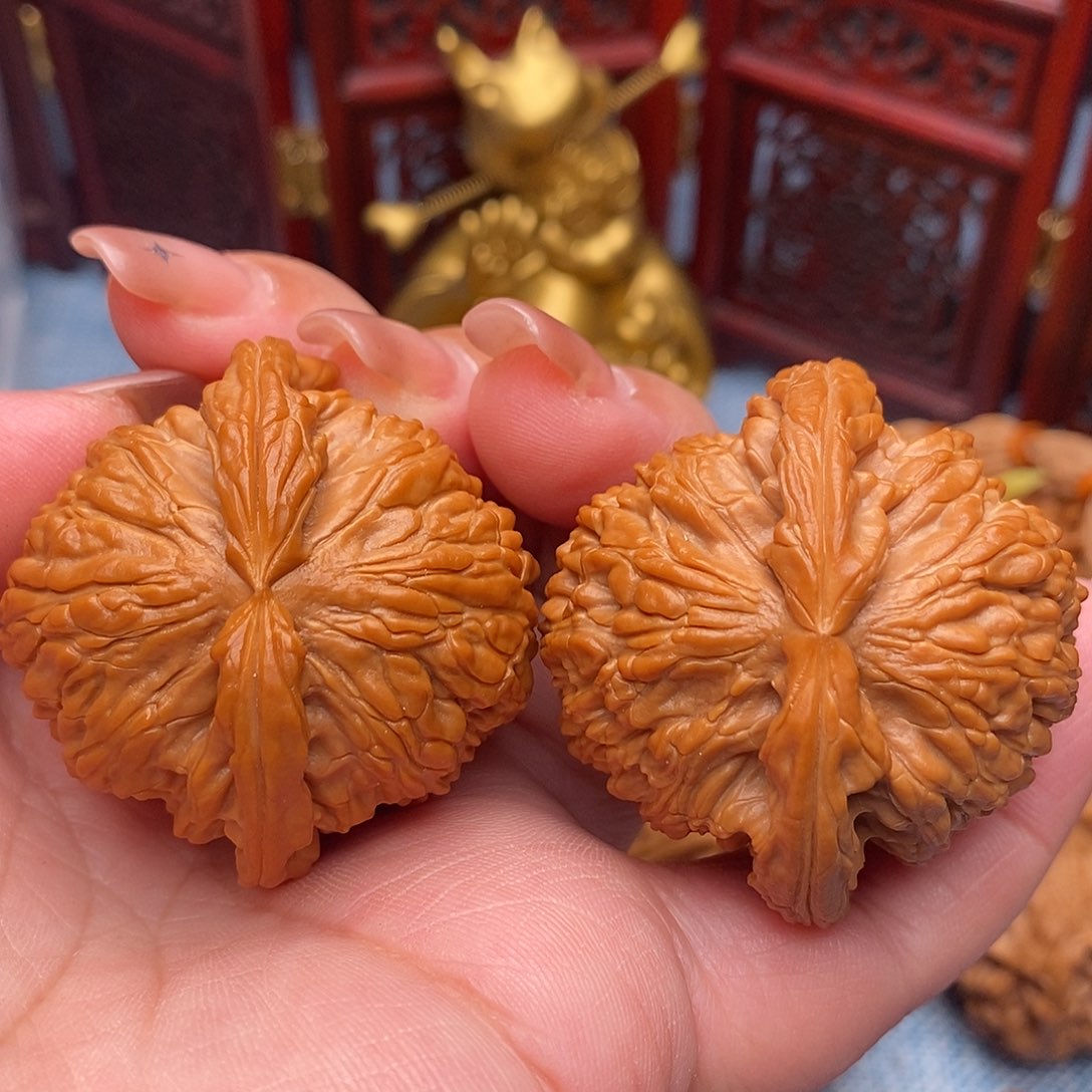 文玩核桃把件42.9全品毕业白狮子