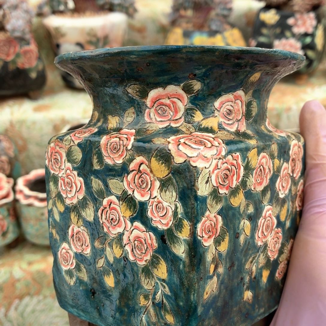 渐**远渐行渐远定制蓝色复古蔷薇7天交货