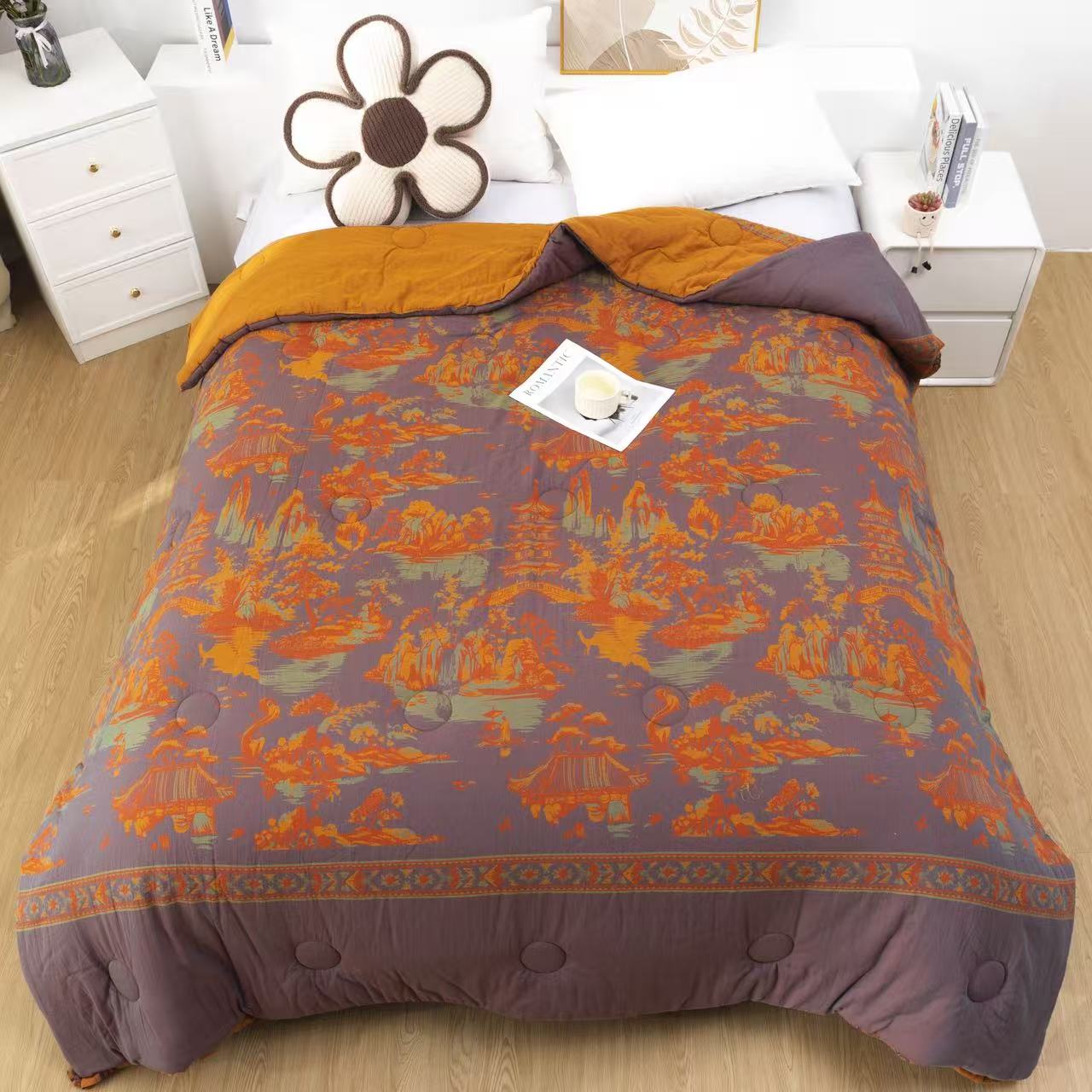 JFAN（盛世繁华）200cm*230cm 高端双层纱柔软亲肤透气可机洗四季被