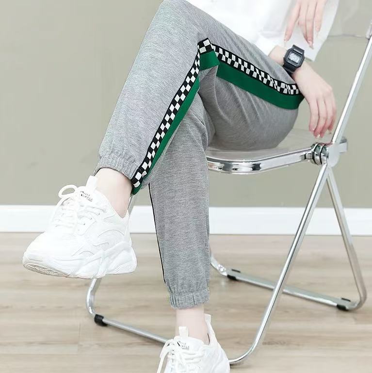 2411 GZC2束脚休闲运动长裤女春秋新款遮肉显瘦小脚裤卫裤