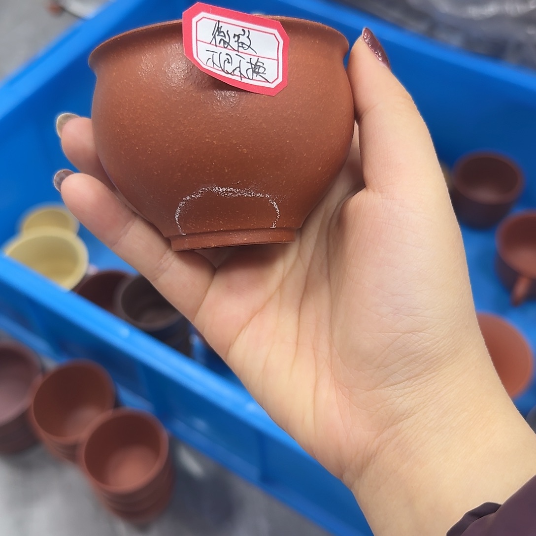 紫砂茶壶黄龙山红降坡