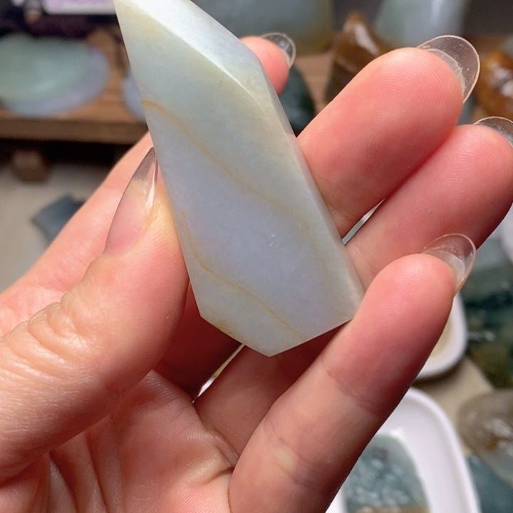 翡翠未镶嵌颈饰天然