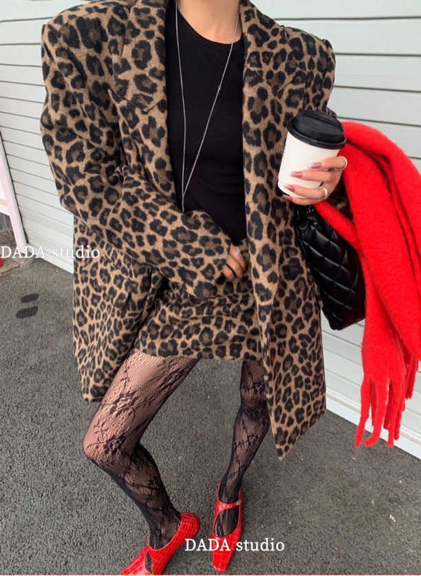 NO退NO换 DaDa原创 豹纹上衣➕裙子9217