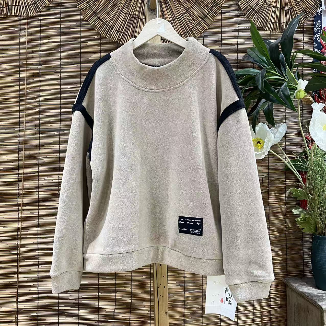 19410新款秋冬加绒减龄洋气卫衣