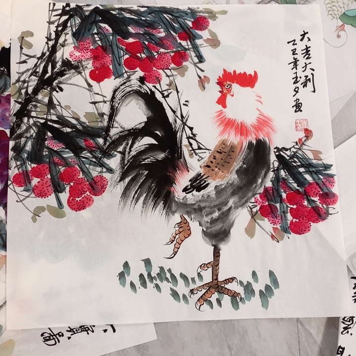 国画纸本艺术作品