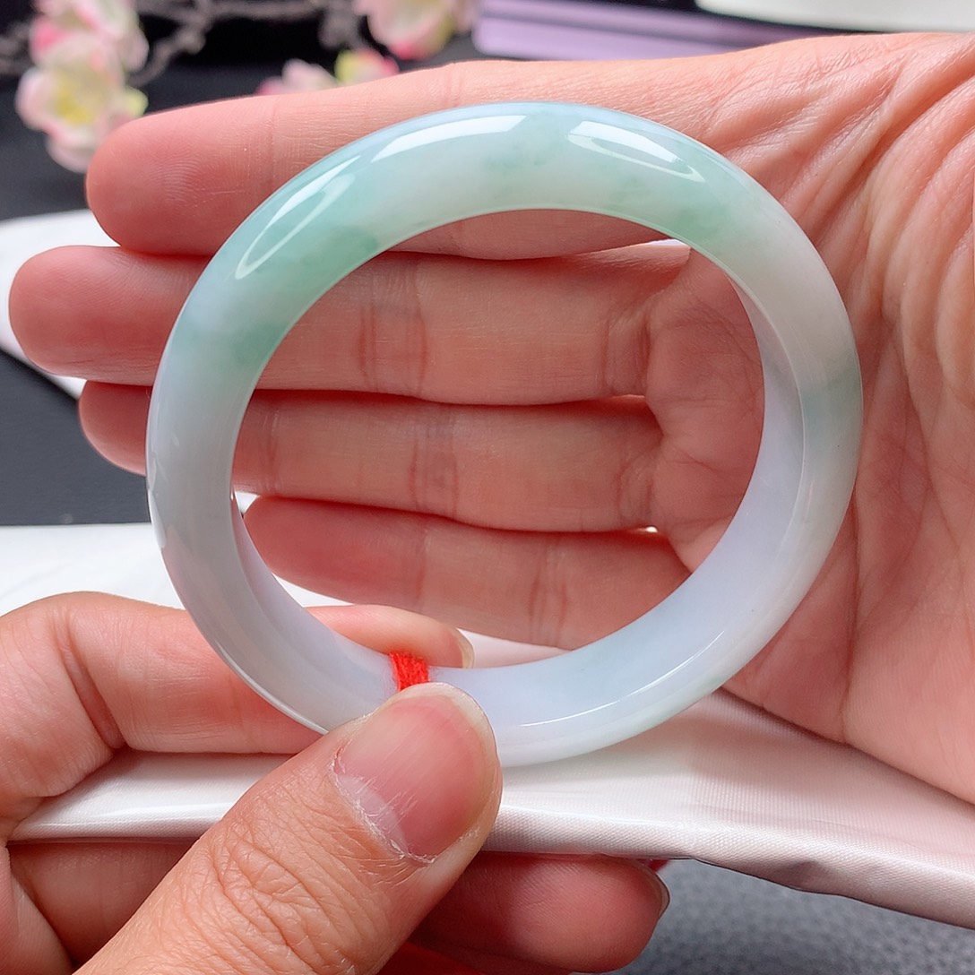 翡翠未镶嵌手镯手镯56