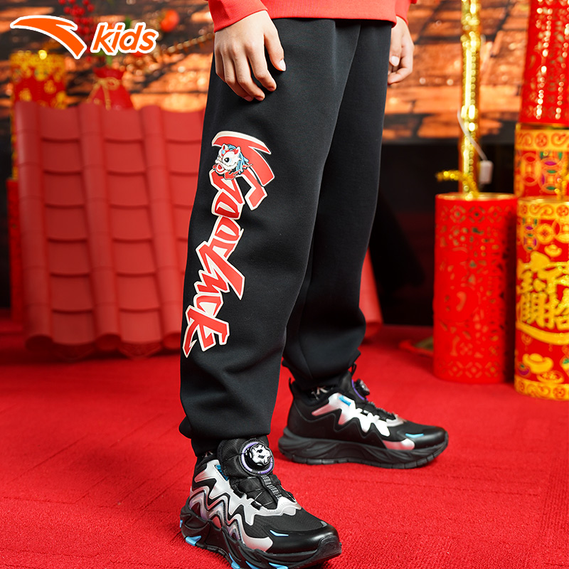 新年男大童裤子2025新款拜年服休闲舒适新年运动裤