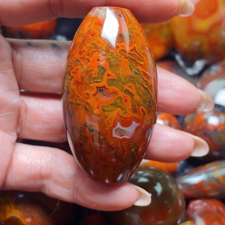 玛瑙/玉髓战国红玛瑙挂件未镶嵌点***、