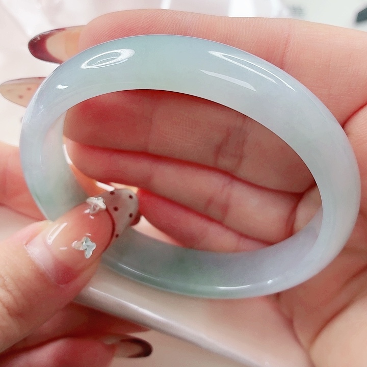 翡翠未镶嵌手镯58.3x591