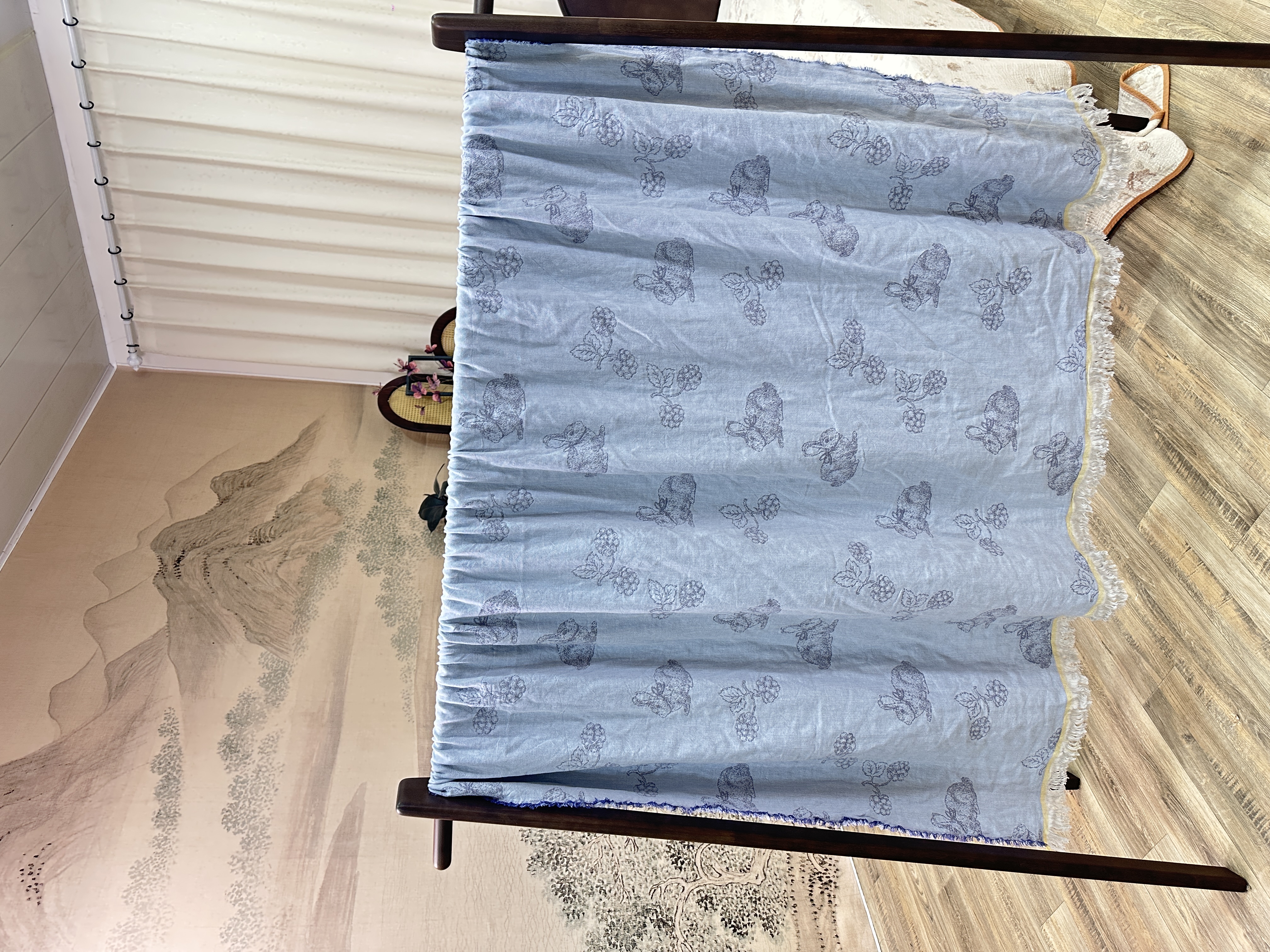 【小兔子】A类纯棉纱布盖毯150*200夏季毛巾被小兔子成人午睡毯