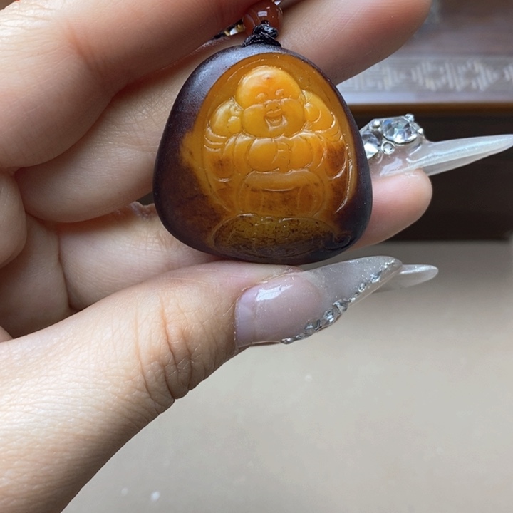 和田玉挂件未镶嵌青*G