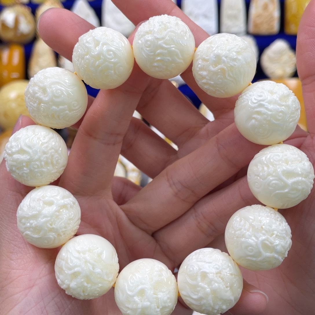 蜜蜡裸石未镶嵌琥珀蜜蜡手串卡20mm