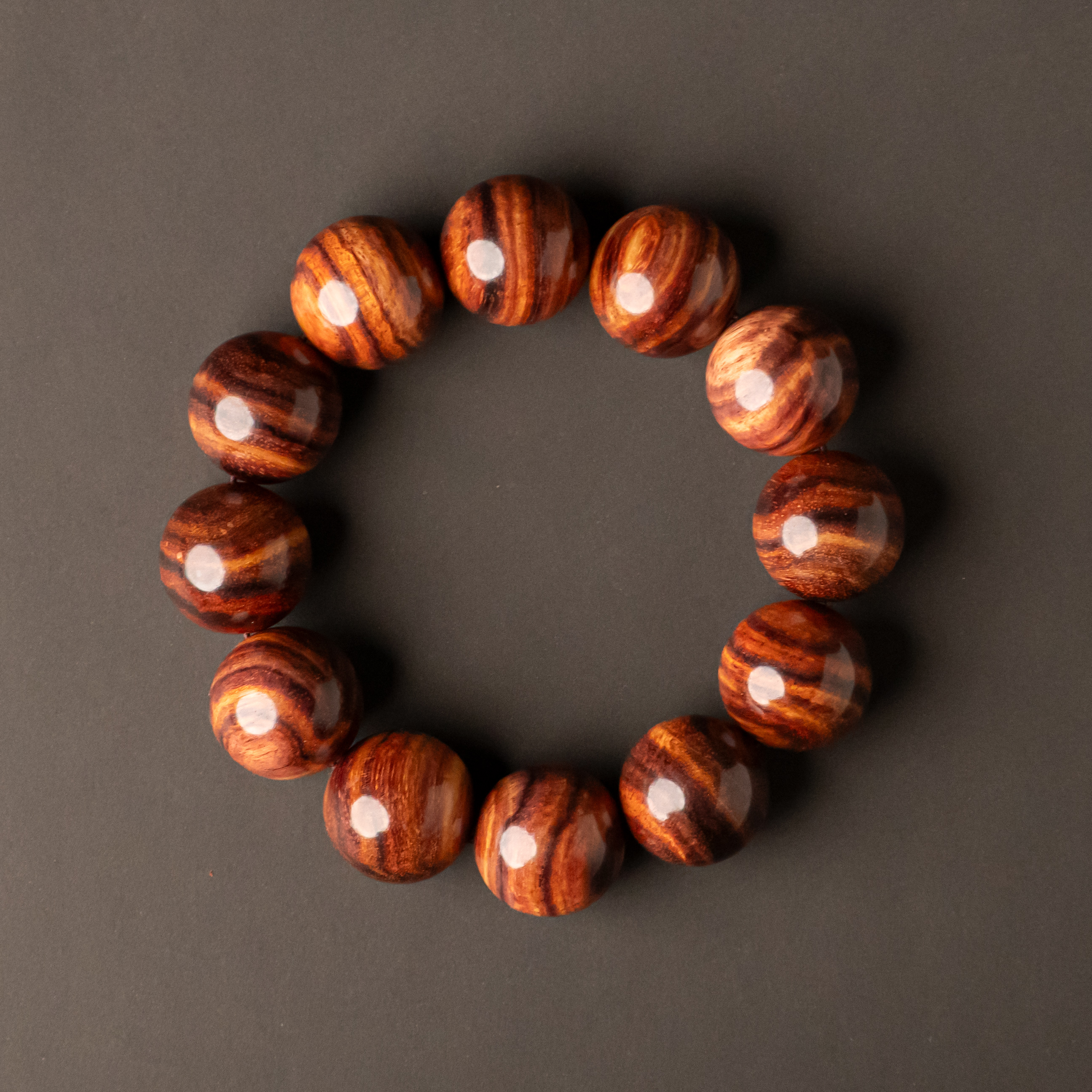 海南20mm山水纹黄花梨手串多样性发一A014