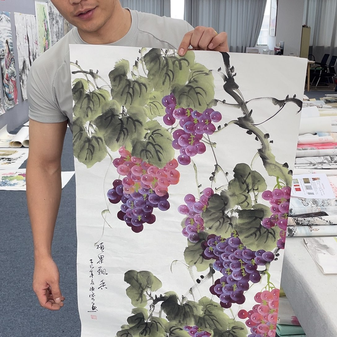 国画纯手绘字画宣纸