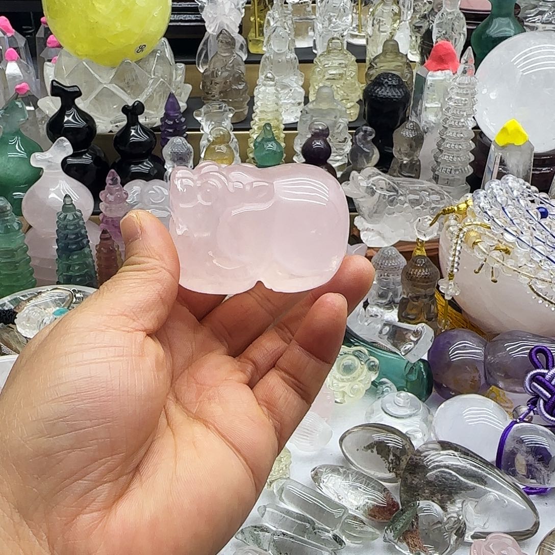 车挂水晶未镶嵌摆件