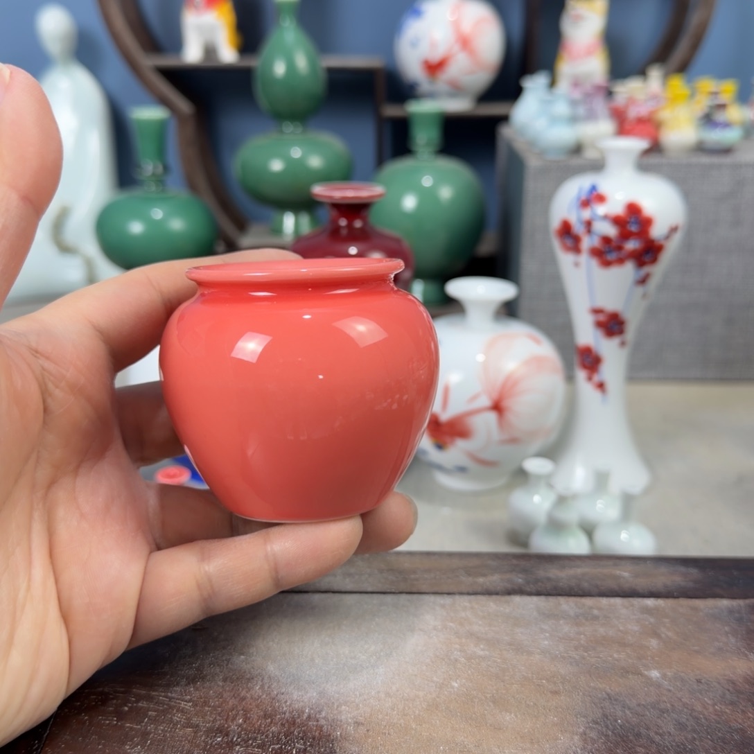 陶瓷手工小花器摆件