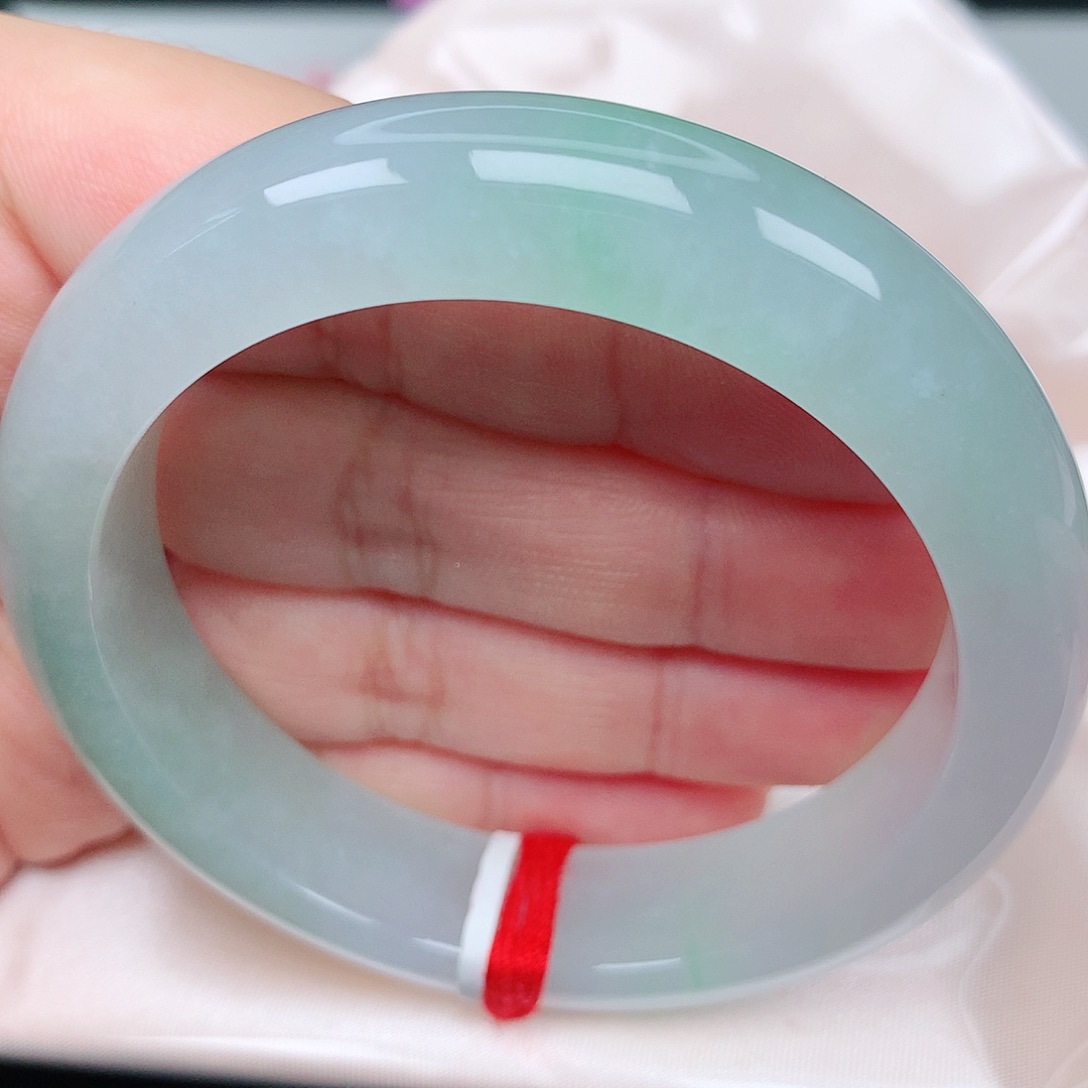 未镶嵌手镯翡翠20冰绿清爽