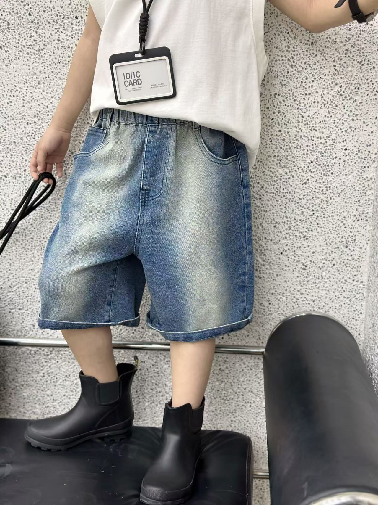 A9夏款中小童时尚中裤