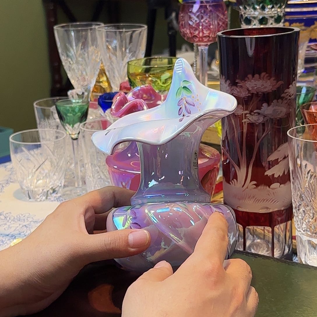 瓷片精美精品水晶摆件