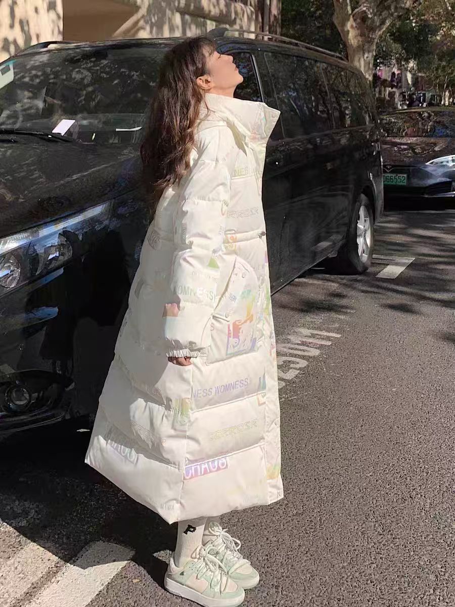 501-600长款保暖中长款连帽拉链冬季运动时尚都市短款