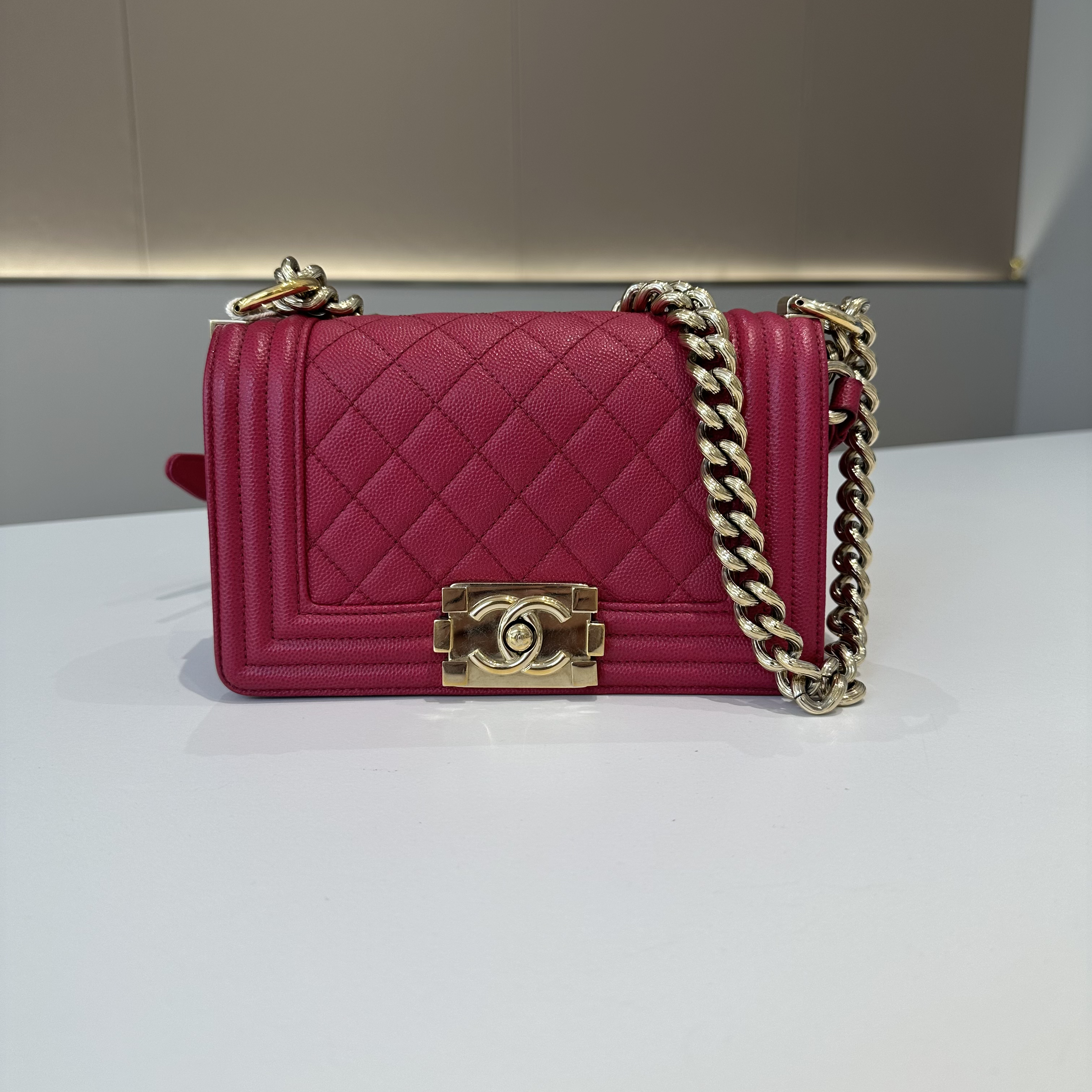 99新 Chanel/香奈儿 leboy系列小号 单肩斜跨包