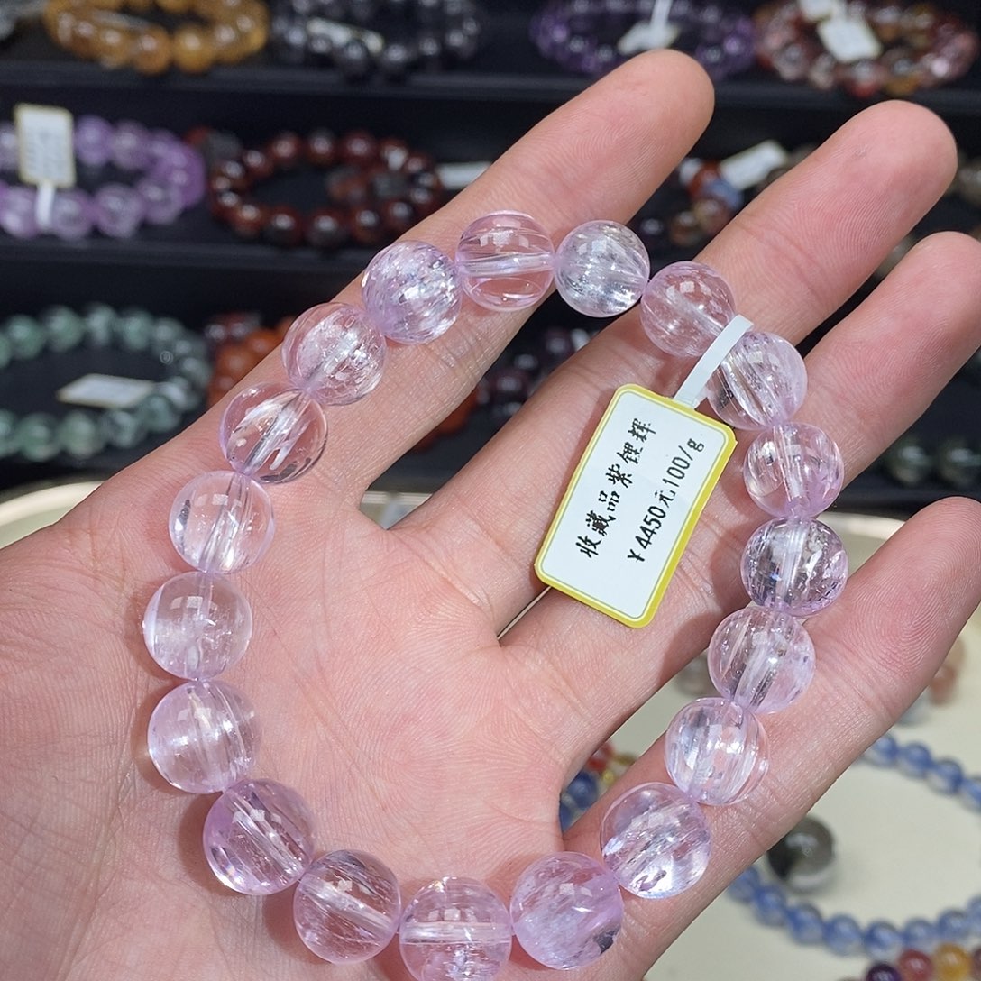 锂辉石手串7.3未镶嵌手串11.7