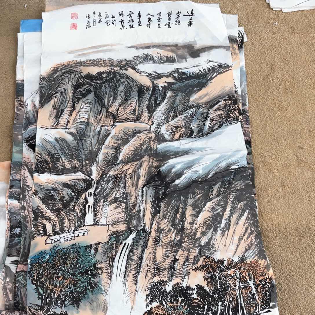 国画张兴桥四尺童