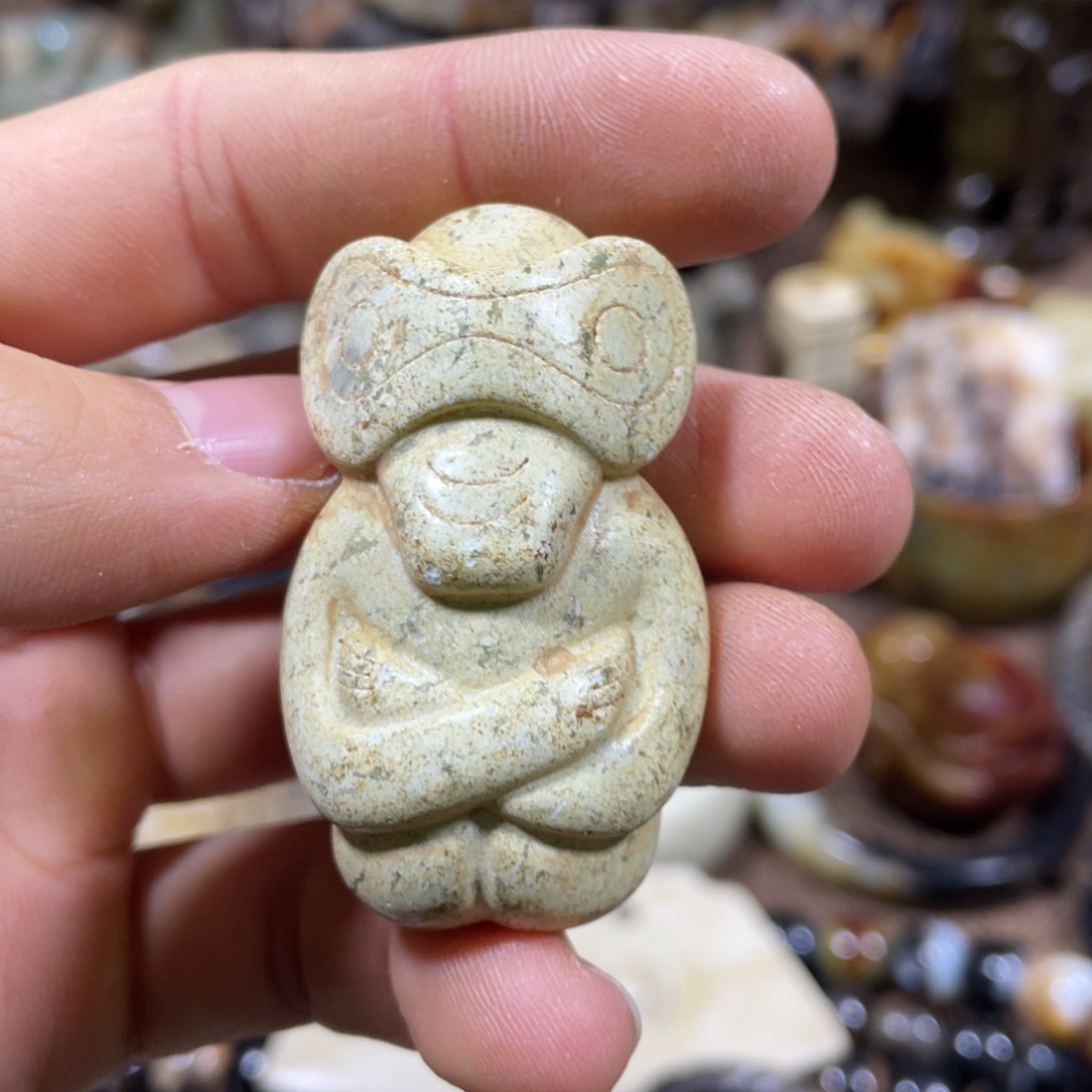 和田玉吊坠(不含链)未镶嵌点*斋