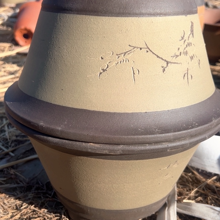 红陶紫砂碗盆口25