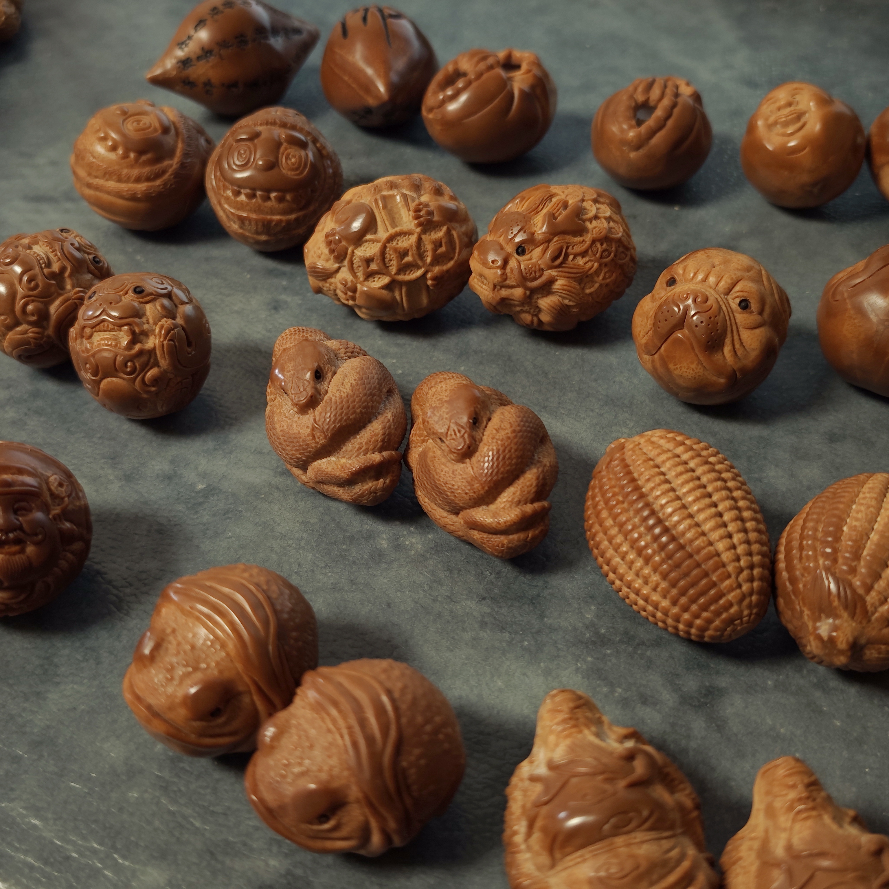 橄榄核雕刻 3.0+尺寸 手球大全