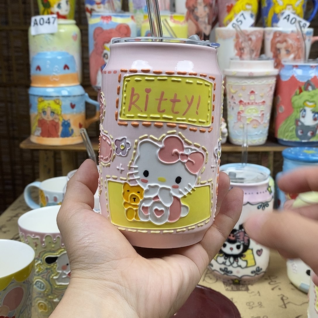 杯子景德镇陶瓷可爱杯