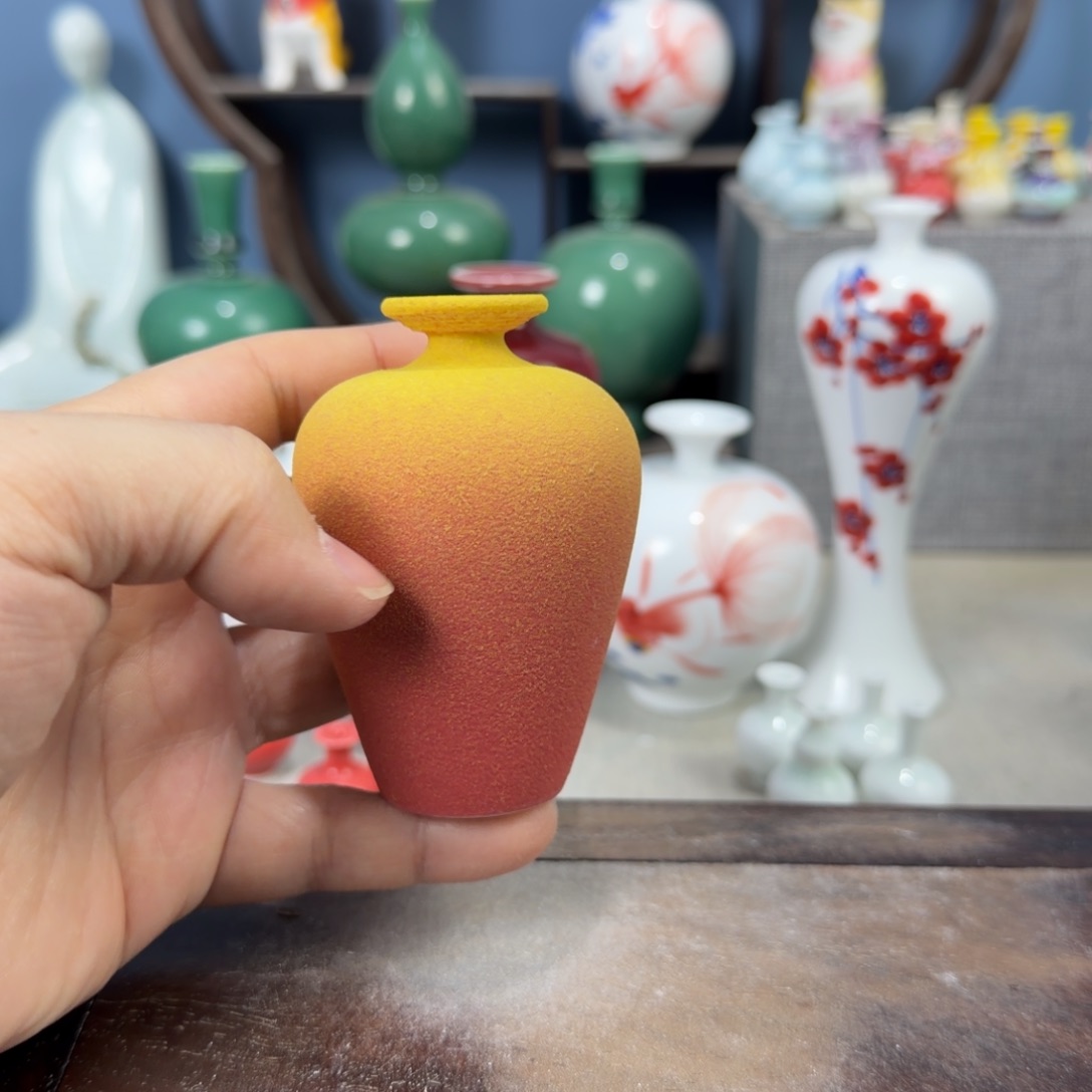 陶瓷手工小花器摆件