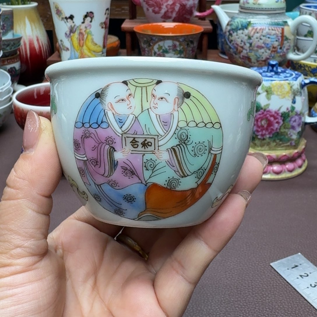 瓷片景德镇仿古手工制作精品展示