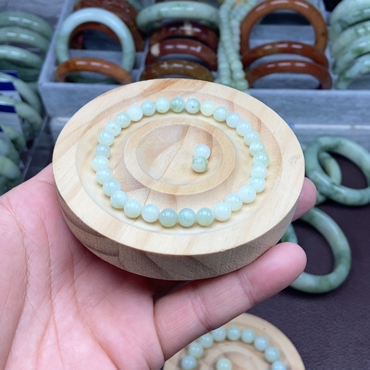 蛇纹石玉手链未镶嵌